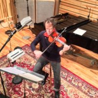 Gregor Huebner El Violin Latino in the Recording studio